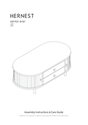 hernest Tristan HEFTCF-8197 Assembly Instructions And Care Manual