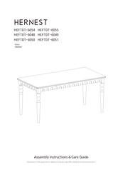 hernest Conny HEFTDT-6048 Assembly Instructions And Care Manual