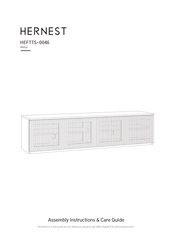 hernest 4738 Assembly Instructions And Care Manual