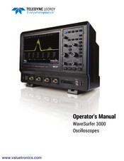 Teledyne Lecroy WaveSurfer 3000 Operator's Manual