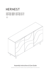 hernest Viola HEFTSB-8110 Assembly Instructions And Care Manual
