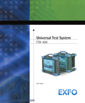 EXFO FTB-400 User Manual