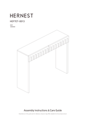 hernest Vidar HEFTET-0013 Assembly Instructions And Care Manual