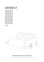 hernest Freja HEFTSO-8220 Assembly Instructions And Care Manual
