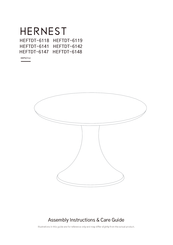 hernest HEFTDT-6148 Assembly Instructions And Care Manual