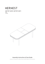 hernest Magnus HEFTDT-8371 Assembly Instructions And Care Manual