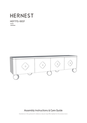 hernest Quatrefoil HEFTTS-0037 Assembly Instructions And Care Manual