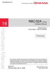 Renesas R8C/32A Series Hardware Manual