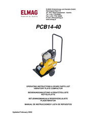Elmag 63002 Operating Instructions/Spare Parts List