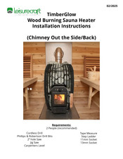 leisurecraft TimberGlow Installation Instructions Manual