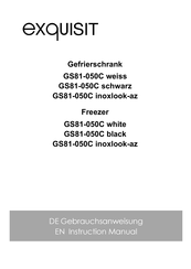 Exquisit GS81-050C Instruction Manual
