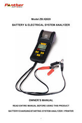 Panther BATTERIEN ZB.IQ920 Owner's Manual
