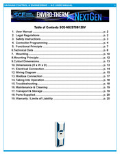 SCE ENVIRO-THERM SCE-NG2970B120V User Manual