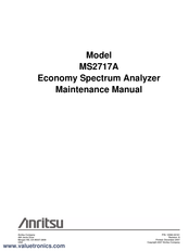 Anritsu MS2717A Maintenance Manual