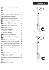 Hans Grohe Crometta S 240 1jet Showerpipe Reno EcoSmart 27270000 Instructions For Use/Assembly Instructions