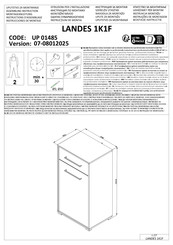 Forma Ideale LANDES 1K1F UP 01485 Assembling Instruction