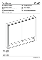 KEUCO Royal Lumos 14324171301 Instructions For Use Manual