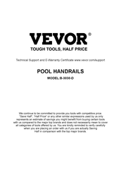 VEVOR B-3030-D Manual