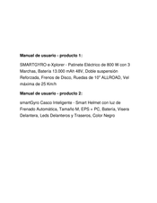 SmartGyro e-Xplorer User Manual