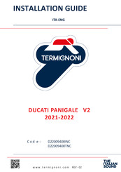 Termignoni D22009400TNC Installation Manual