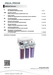 Aqua Medic platinum line plus Operation Manual