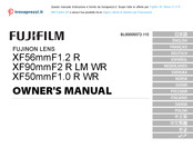 FujiFilm FUJINON XF50mmF1.0 R WR Owner's Manual