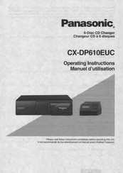 Panasonic CXDP610EUC - AUTO CD CHANGER-6 DI Operating Instructions Manual