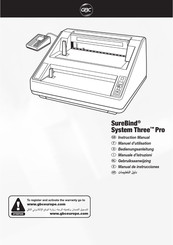 GBC Surebind System Three Pro Instruction Manual