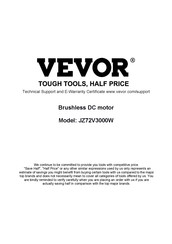 Vevor JZ72V3000W Manual