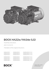 BOCK HA34e Assembly Instructions Manual