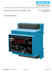 ZIEHL Minipan 352V Operating Instructions Manual