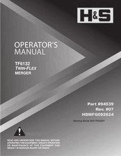 H&S TF6132 Operator's Manual