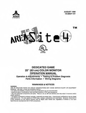 Atari Area 51 Site 4 Operation Manual