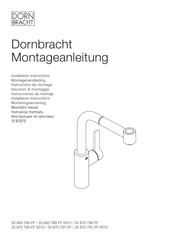 Dornbracht Elio 33 870 791 0010 Series Installation Instructions Manual
