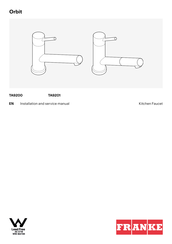 Franke Orbit TA9200 Installation And Service Manual