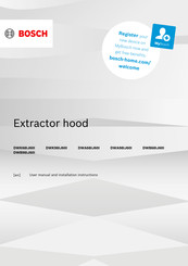 Bosch DWK68IJ60I User Manual And Installation Instructions