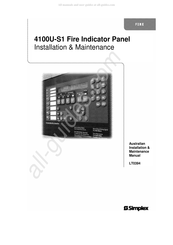 Tyco Simplex 4100U-S1 Installation & Maintenance