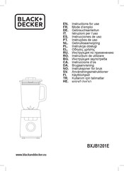 Black & Decker BXJB1201E Instructions For Use Manual