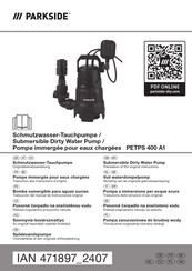 Parkside 471897 2407 Translation Of The Original Instructions