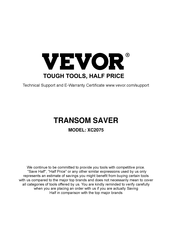 Vevor XC2075 Manual