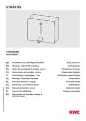 Kwc STRATOS STRX619N Installation And Operating Instructions Manual
