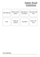 Dieter Knoll Collection DKEV8648XB User Manual
