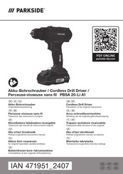 Parkside 471951 2407 Translation Of The Original Instructions