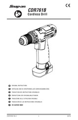 Snap-On CDR761B Original Instructions Manual