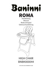 Baninni ROMA BNBK000044 Manual