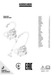 Kärcher Puzzi 8/1 Adv Operator's Manual