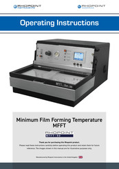 Rhopoint Instruments MFFT-90 Operating Instructions Manual