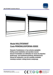 ADEO SCREEN MULTIFORMAT PRMOMULRIFORMA Series Installation And Operation Manual