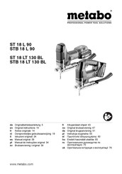 Metabo STB 18 L 90 Original Instructions Manual