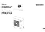 Toshiba RAV-GM1401ATP-A Installation Manual